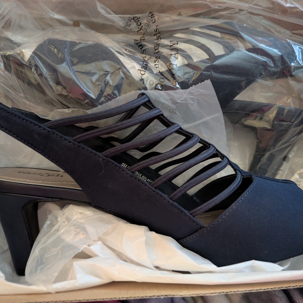 Elegant Navy Women's Heels